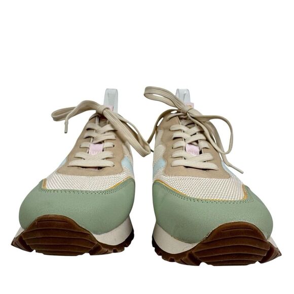 Sam and Libby Women's Randal Sneaker 11M  Bayleaf Green Lace Up Vegan Pastel - Picture 2 of 16